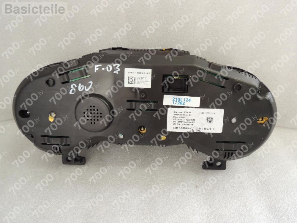 Ford Focus III Turnier 1,6i Benzīna Spidometrs Odometrs Tahometrs BM5T-10849-KS BM5T-10849-KS BM5T10849KS 1761663 1772651