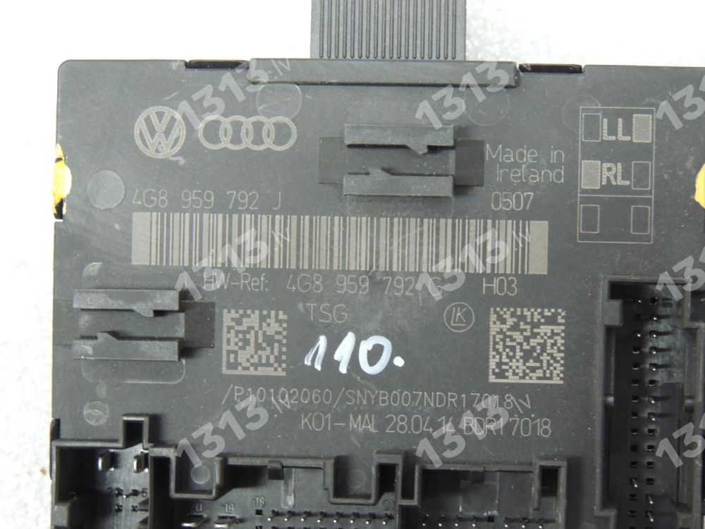 Audi A6 C7 Allroad 3.0TDi Durvju Vadības Bloks 4G8959792J 4G8959792G 4G8959792J 4G8959792G