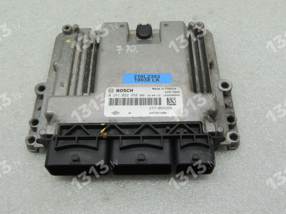 Renault Trafic III 1,6DCi R9M 452 Motora vadības bloks 237106626R 0281032458 237108353R 237106626R 237107168R 0281032458 237108353R, 237106626R, 237107168R, 0281032458