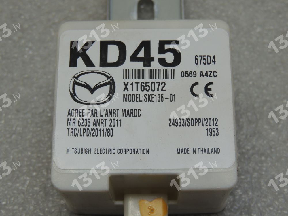 Mazda 6 GJ1 Keyless GO vadības bloks KD45675D4 KD45675D4 KD45-675D4 KD45-67-5D4 x1t65072