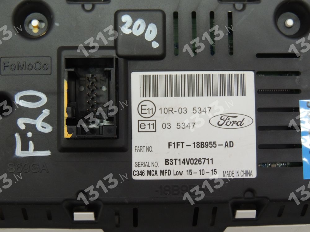 Ford Focus III displejs Radio ekrāns F1FT-18B955-AD F1FT-18B955-AD F1FT18B955AD 2022466