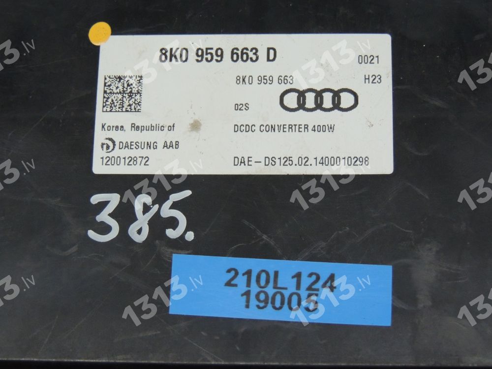 Audi A6 C7 Allroad 3.0TDi Блок управления Стабилизатор напряже 8K0959663D 8K0959663D