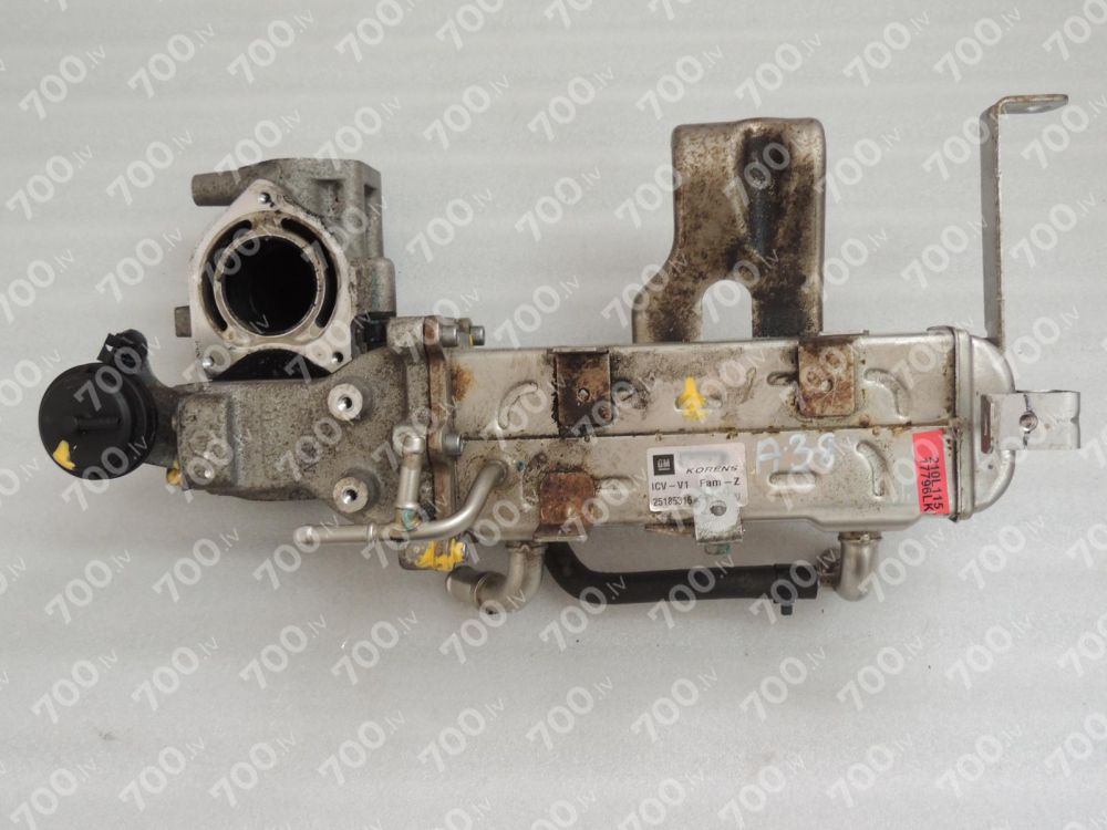 Opel Antara 2.2VCDi Z22D1 EGR AGR Izplūdes gāzu Dzesētājs 25185316 25185316 48 19 271 4819271 25198287 25185316, 48 19 271, 4819271, 25198287